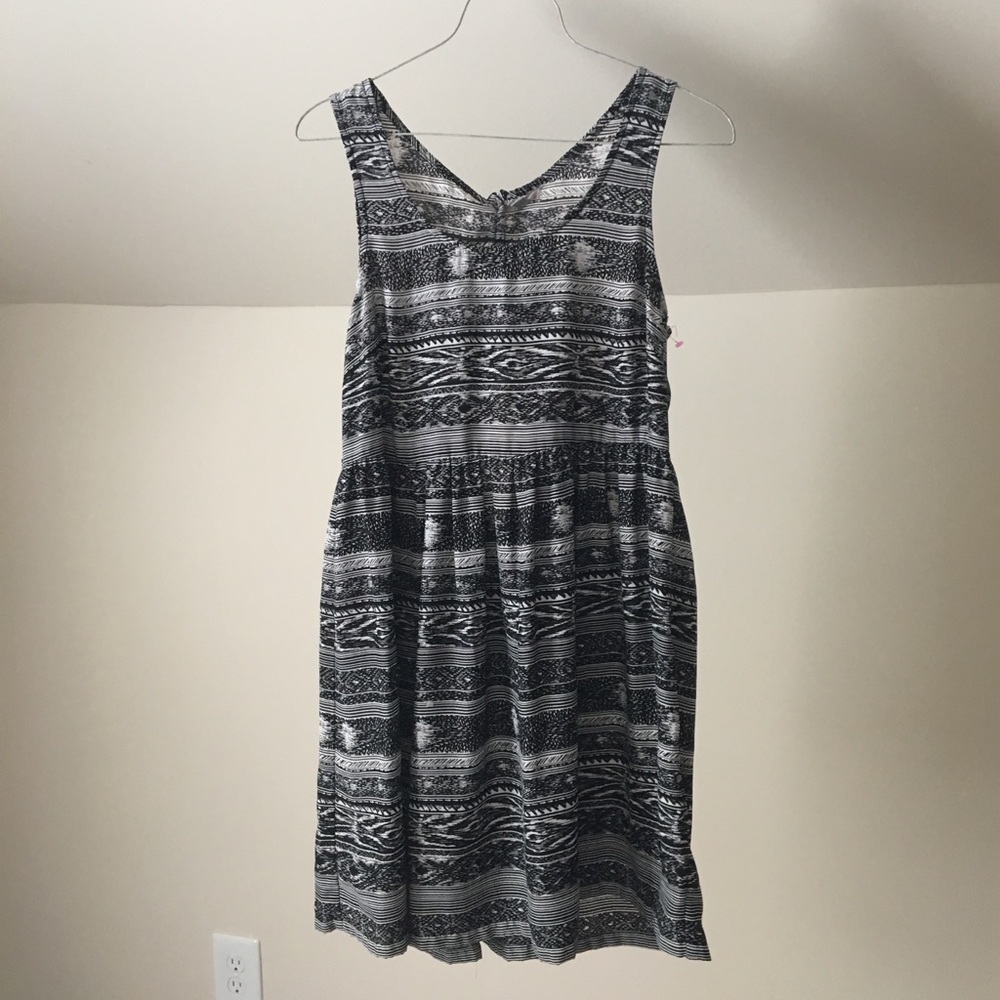 UO ECOTE Black Sleeveless Snap OpenBack Mini Dress